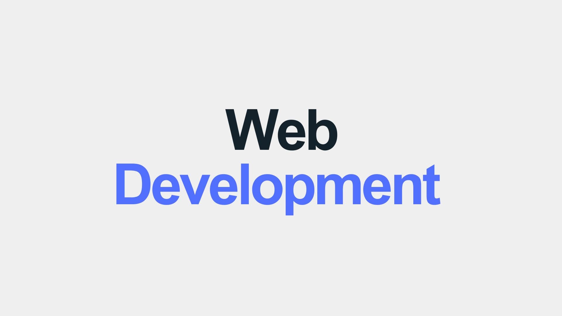 Web & App Development